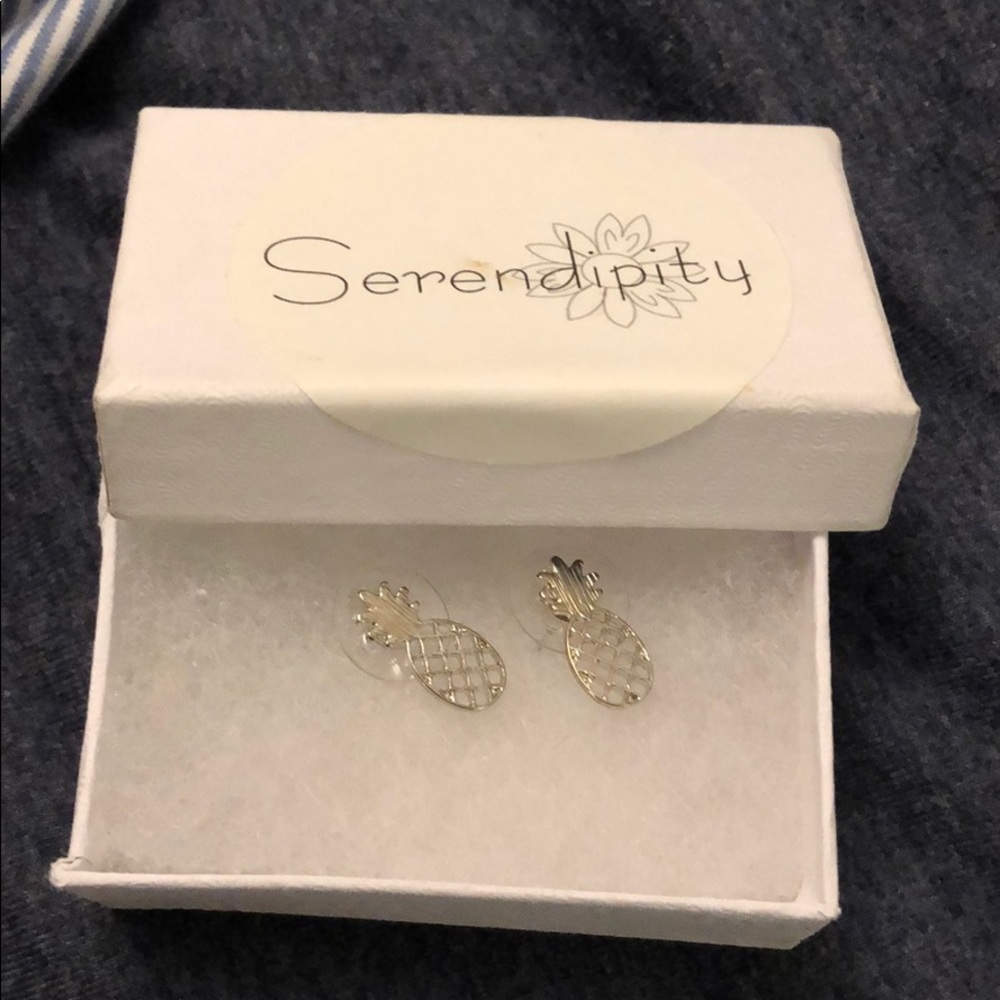 2/$20 pineapple earrings